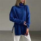 Turtleneck Casual Long-Sleeved Knitted Sweater image 2