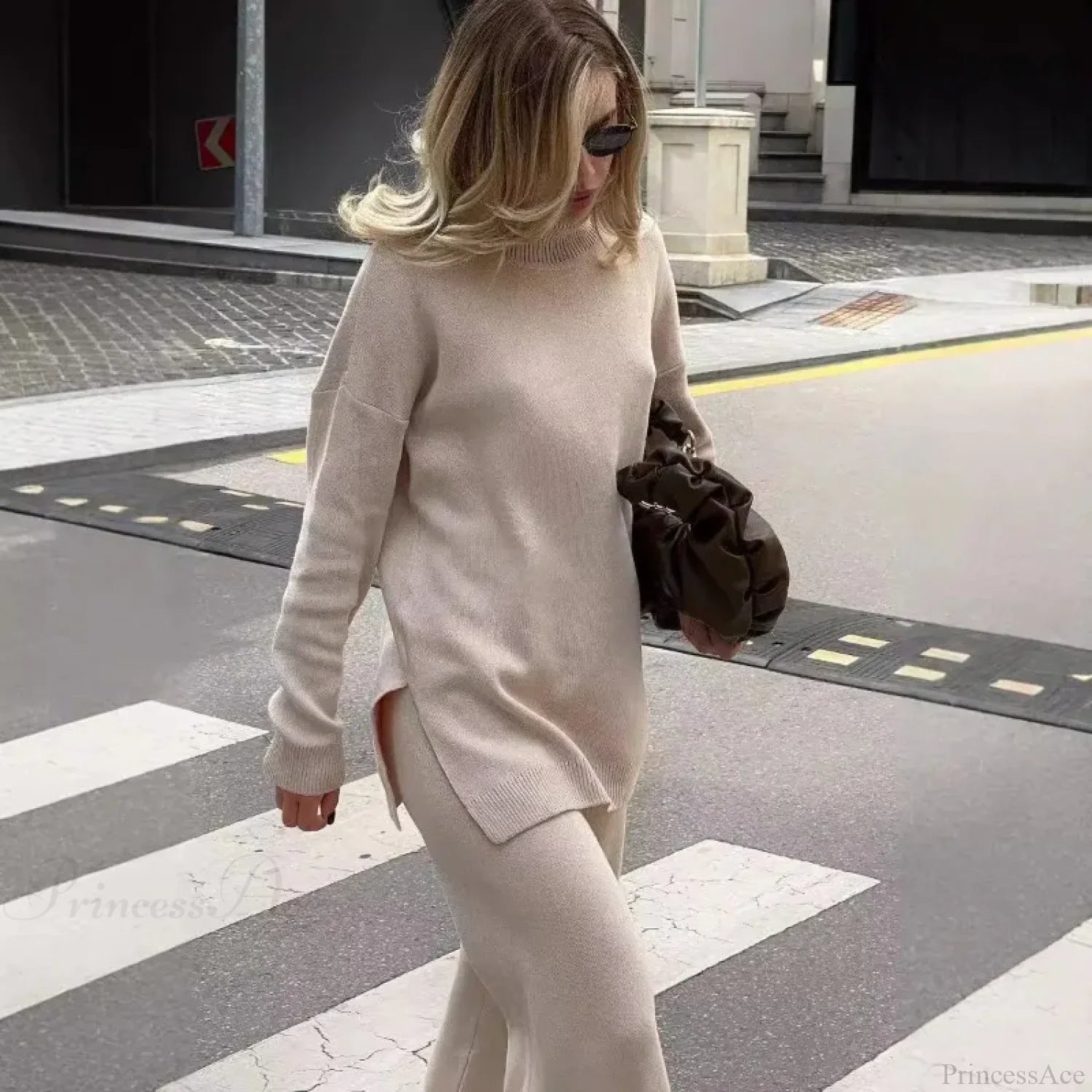 Turtleneck Casual Long-Sleeved Knitted Sweater image 9