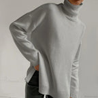 Turtleneck Casual Long-Sleeved Knitted Sweater image 10