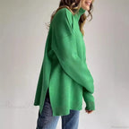 Turtleneck Casual Long-Sleeved Knitted Sweater image 7