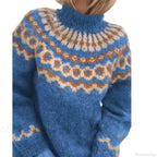 Turtleneck Crochet Streetwear Sweater image 3