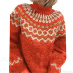 Turtleneck Crochet Streetwear Sweater image 4
