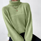 Turtleneck Cross Jacquard Sweater image 2