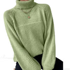 Turtleneck Cross Jacquard Sweater image 5