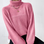 Turtleneck Cross Jacquard Sweater image 3