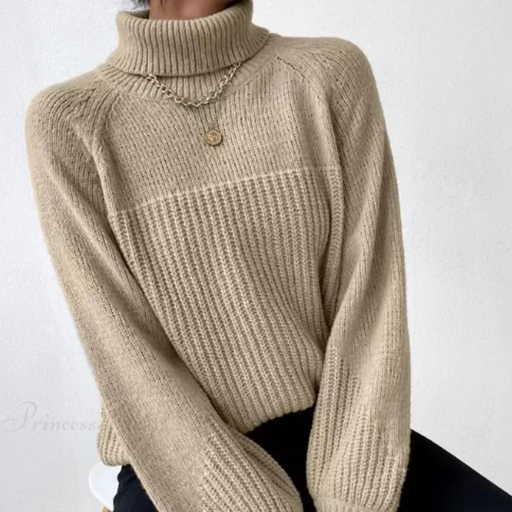 Turtleneck Cross Jacquard Sweater image 4