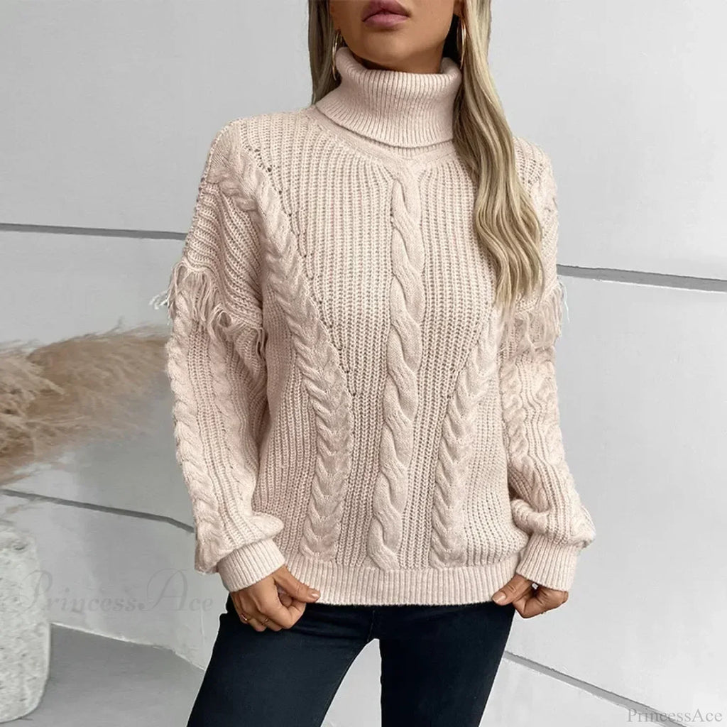 Turtleneck Streetwear Kintted Sweater image 4