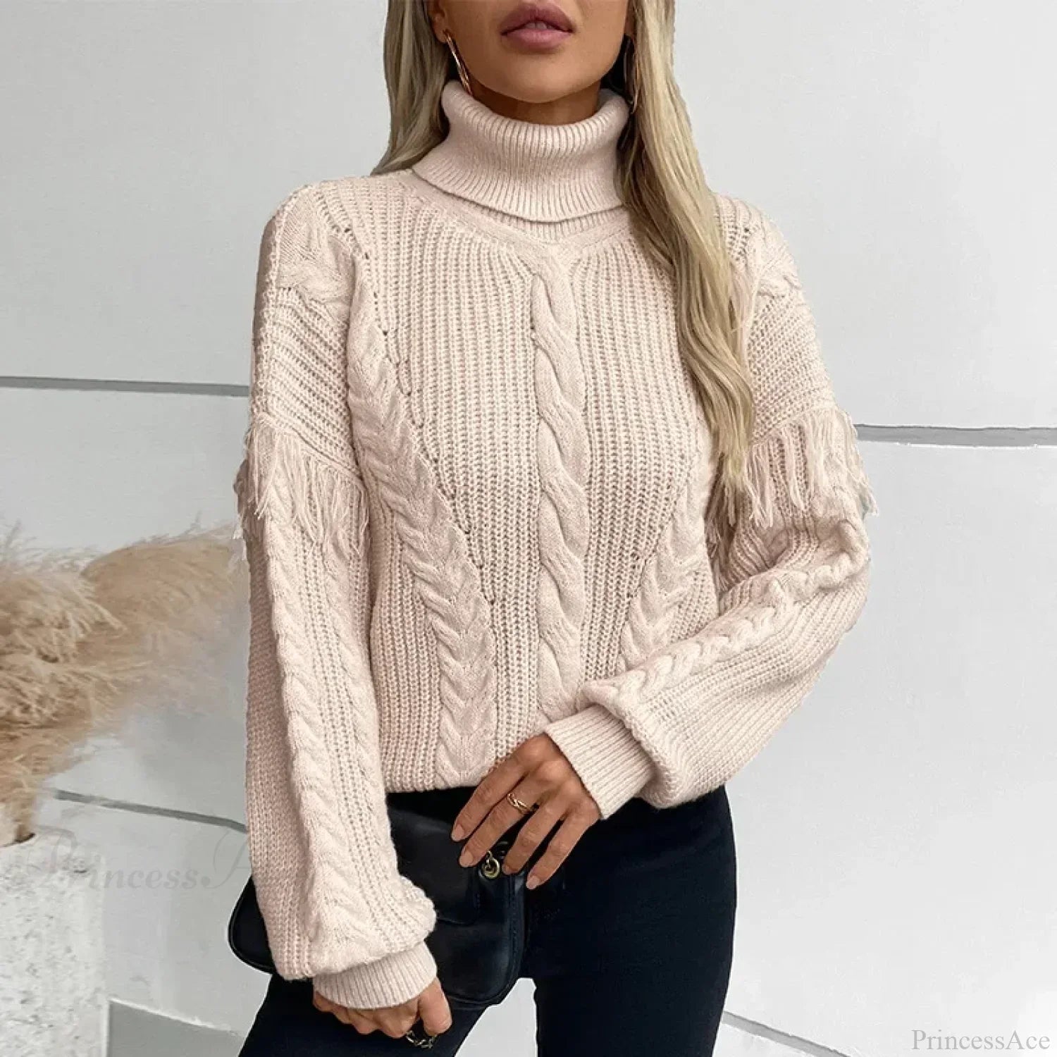 Turtleneck Streetwear Kintted Sweater image 1