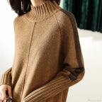 Turtleneck Wool Knit Warm Sweater image 4
