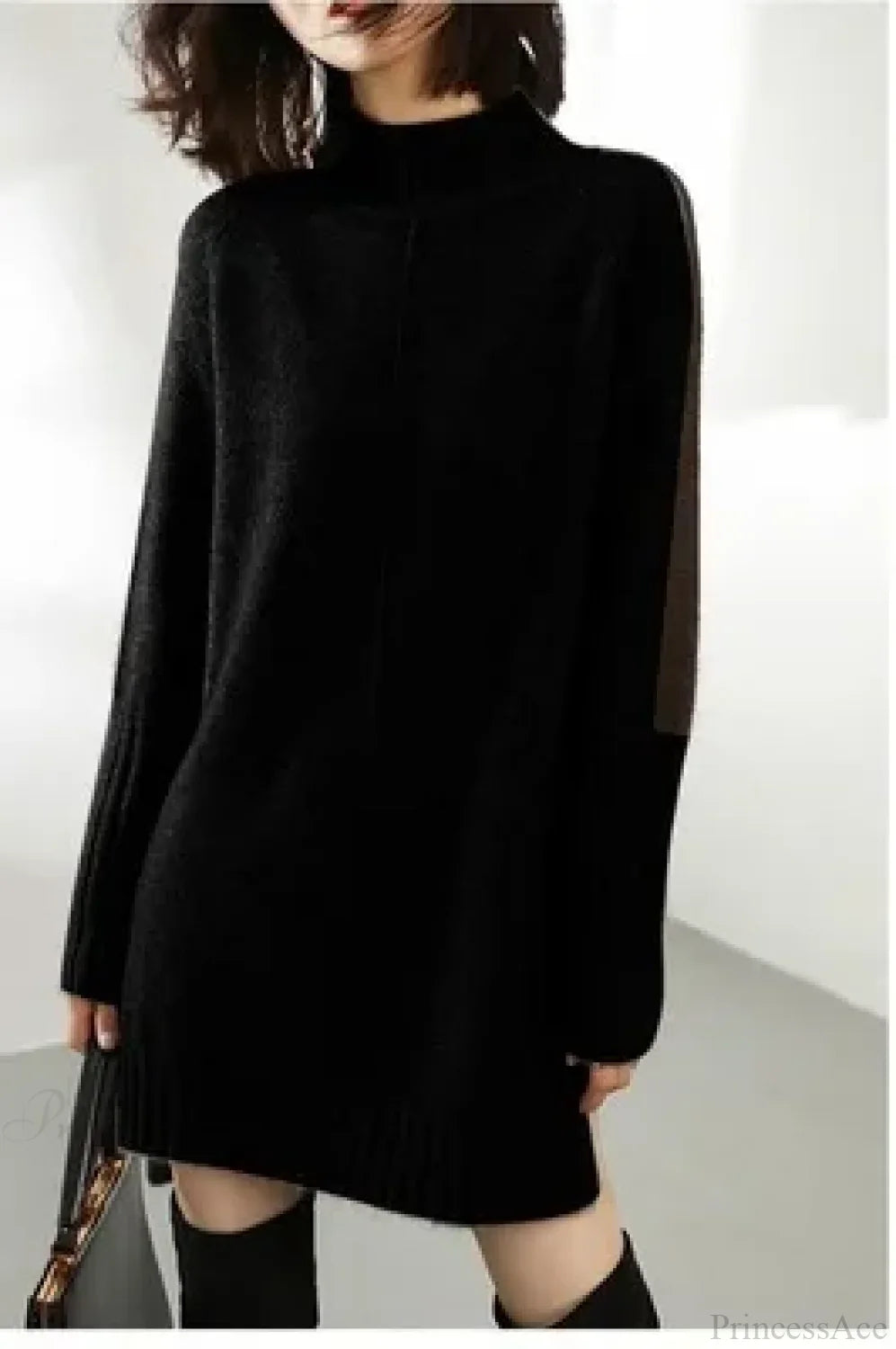 Turtleneck Wool Knit Warm Sweater image 6