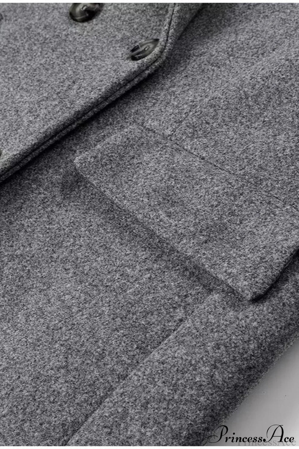 Tweed Collared Single Breasted Chic Overcoat image 4