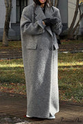 Tweed Collared Single Breasted Chic Overcoat image 1