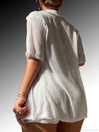 Two-Piece Hollow Out Bikini Cover Up Set image 6