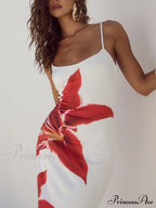 Unforgettable Abstract Floral Charming Print Maxi Dress image 3