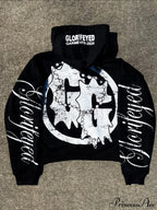 Unique Letter Print Retro Street Zip Hoodie image 2