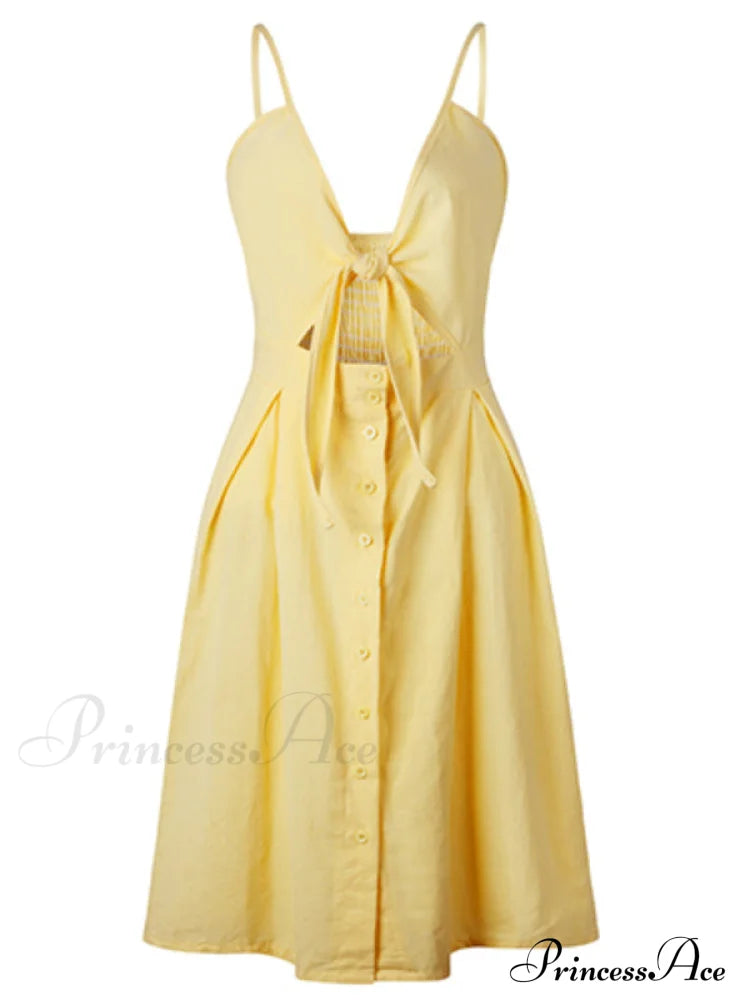 V Backless Midi Length Tunic Beach Dress image 8