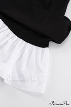 V Neck Babydoll Dress in Solid Color image 7