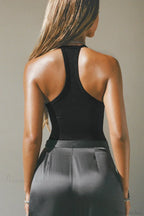 V Neck Cutout Backless Slim Cami Top image 5