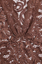 V Neck Flares Sleeve Lace Dress image 12