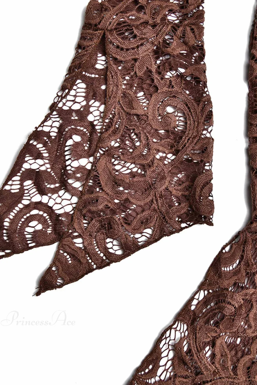V Neck Flares Sleeve Lace Dress image 13