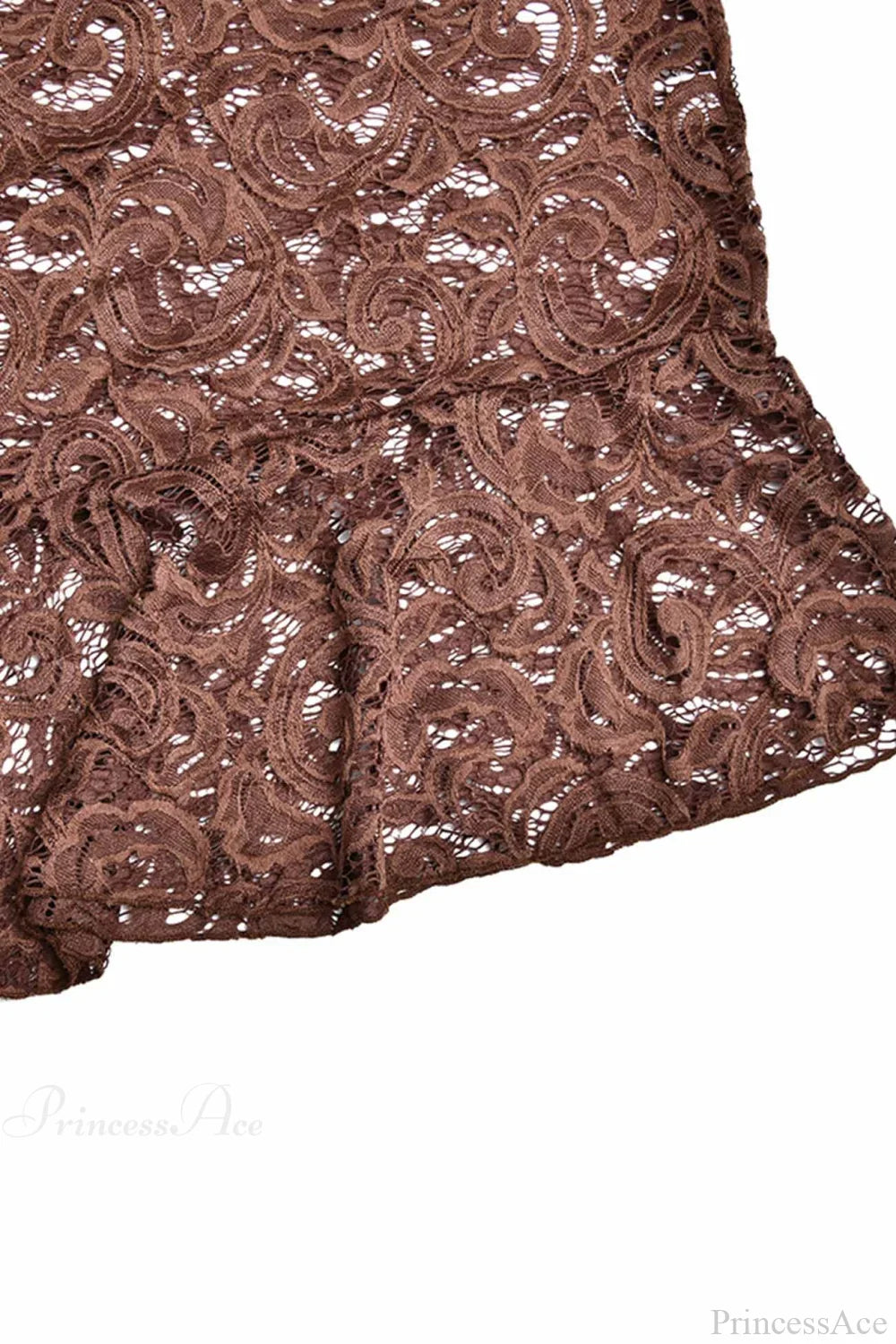 V Neck Flares Sleeve Lace Dress image 14