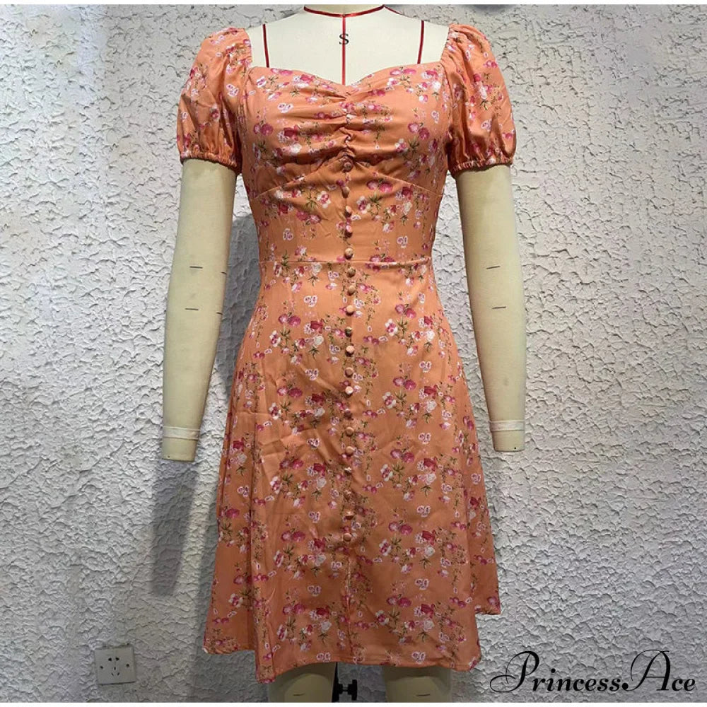 V-Neck Lace Up Lantern Sleeve Ruffles Dress image 11