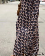 V-neck Polka Dot Print Dress image 5