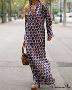 V-neck Polka Dot Print Dress image 2