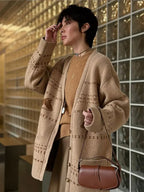 V-neck Printed Button Cardigan image 1