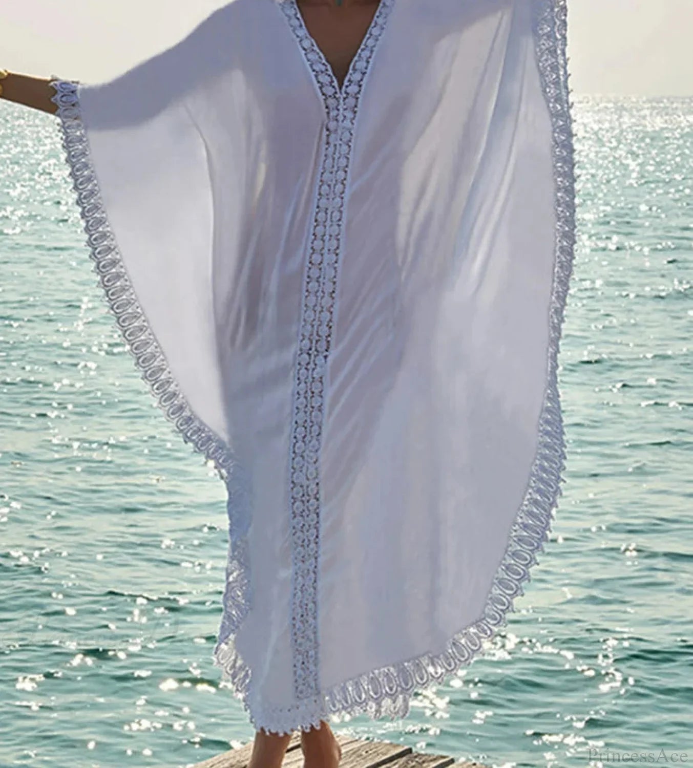 V-Neck See Through Bikini Cover Up image 1