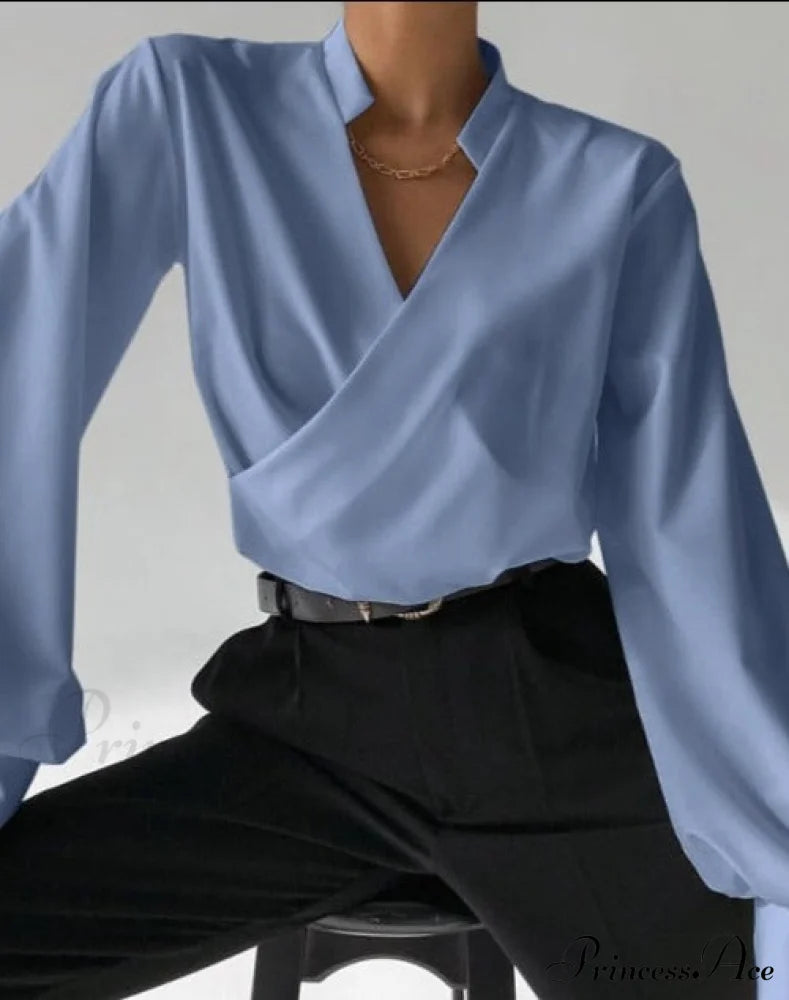 V-NECK SHIRT - TIARA image 3