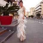 V-Neck Sleeveless Slim Wedding Dress image 2