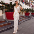V-Neck Sleeveless Slim Wedding Dress image 1