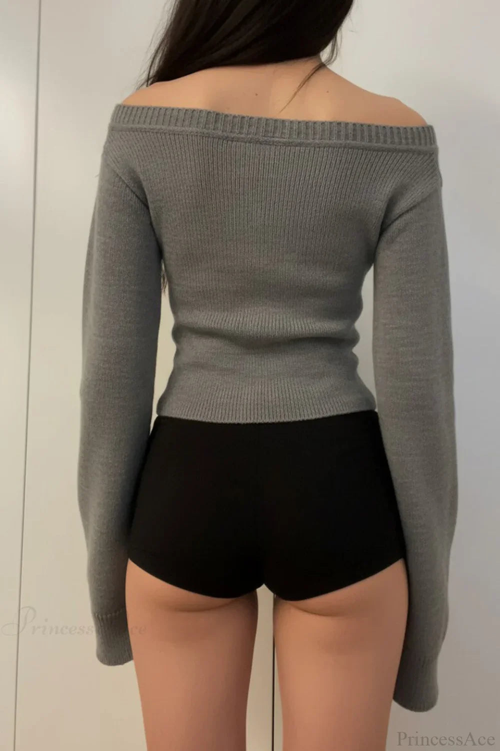 V Neck Solid Slim Sexy Knit Sweater image 4
