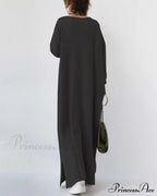 V Neck Swing Dress - Long Sleeve image 4