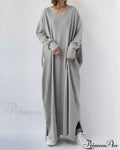 V Neck Swing Dress - Long Sleeve image 1