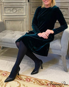 Velvet Round Neck Dress image 1