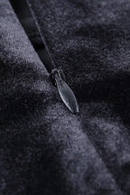 Velvet Split Dress with Fuzzy Shoulders image 7