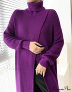 VERA LONG KNIT TOP - Black image 2