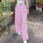 Vertical Stripes High Waist Trousers Pants image 2