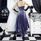 Victoria Velvet A-line Lace Midi Dress image 3