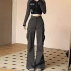 Vintage American Cargo High Waist Pants image 1