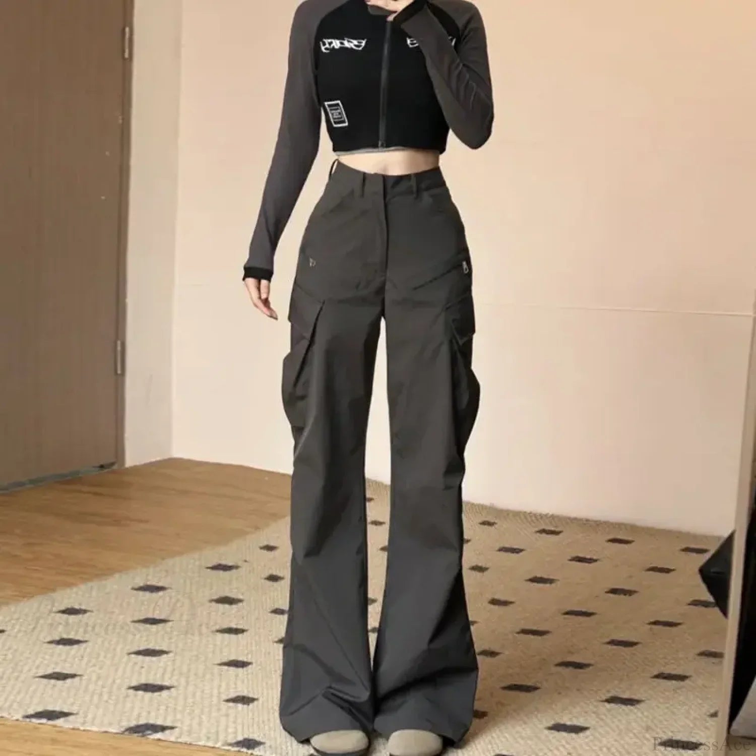 Vintage American Cargo High Waist Pants image 1