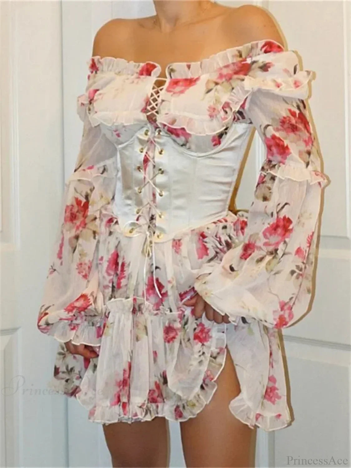 Vintage Bandage Corset Mini Dress image 2