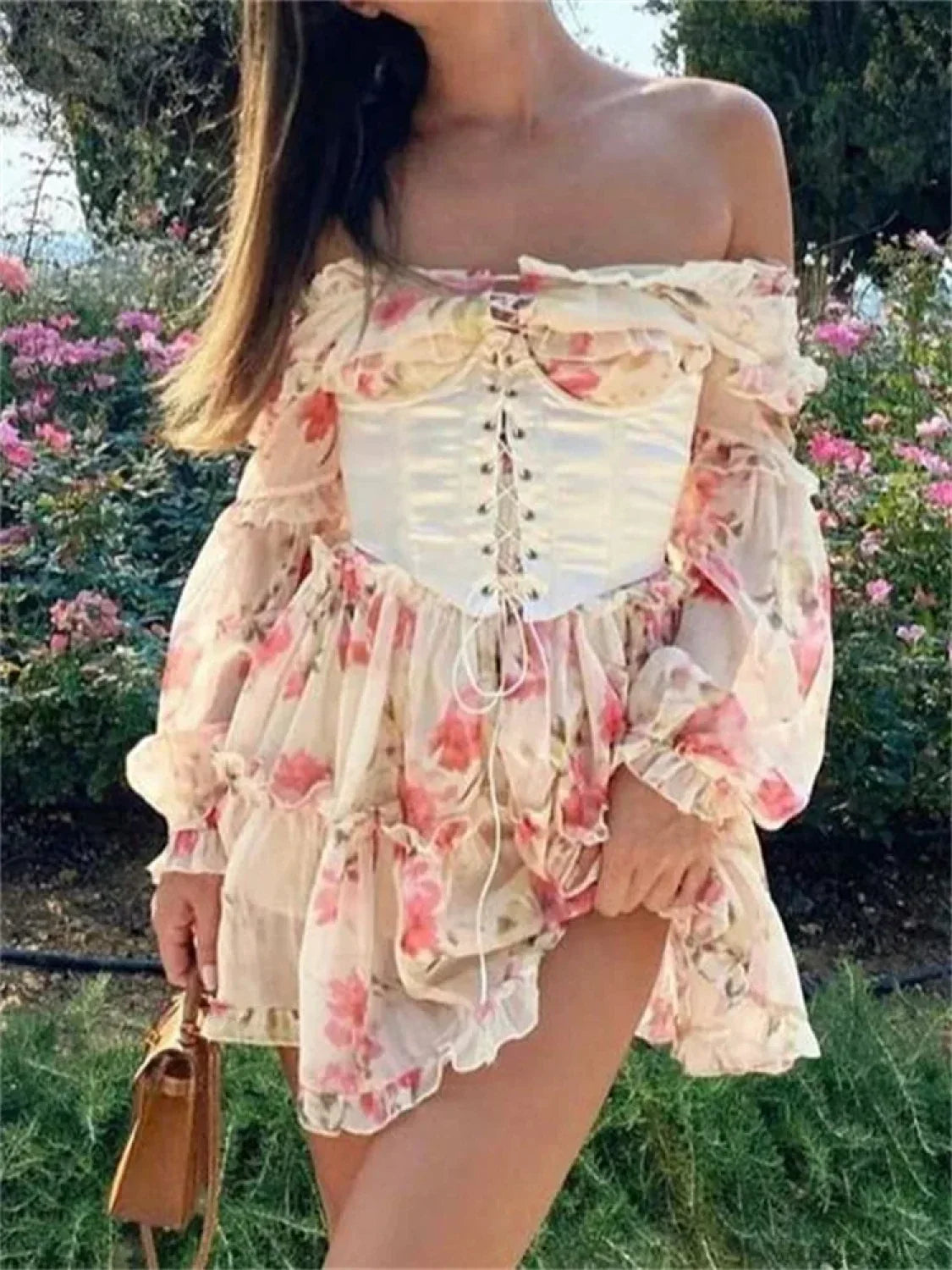Vintage Bandage Corset Mini Dress image 1