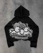 Vintage Black Zipper Hoodie image 8
