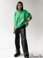 Vintage Casual Cozy Stylish Autumnal Streetwear Warm Long Sleeve Sweater image 3