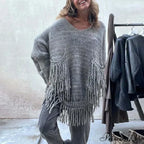 Vintage Casual Knitted Sweater Midi Dress image 4