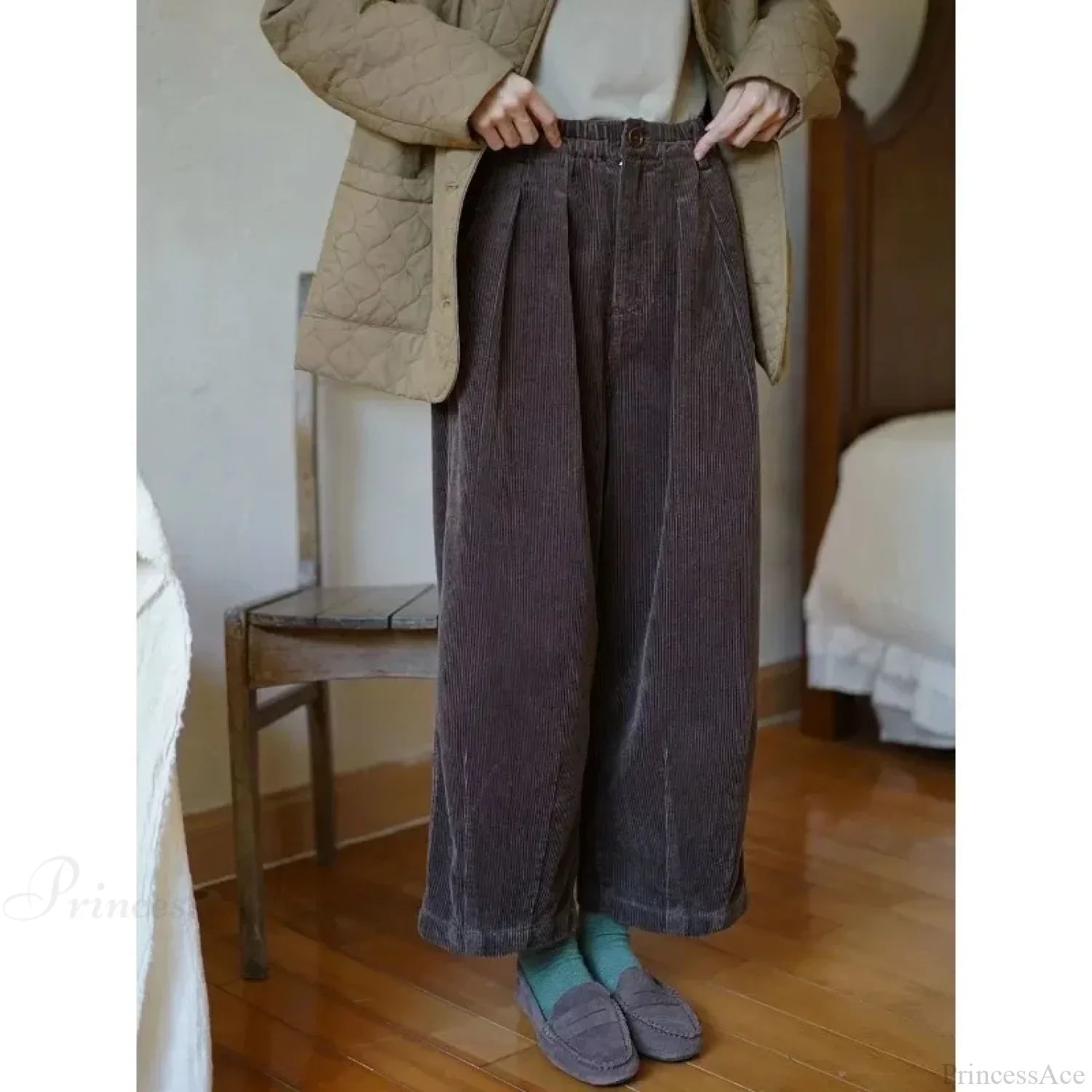 Vintage Corduroy Baggy Pants Winter image 1