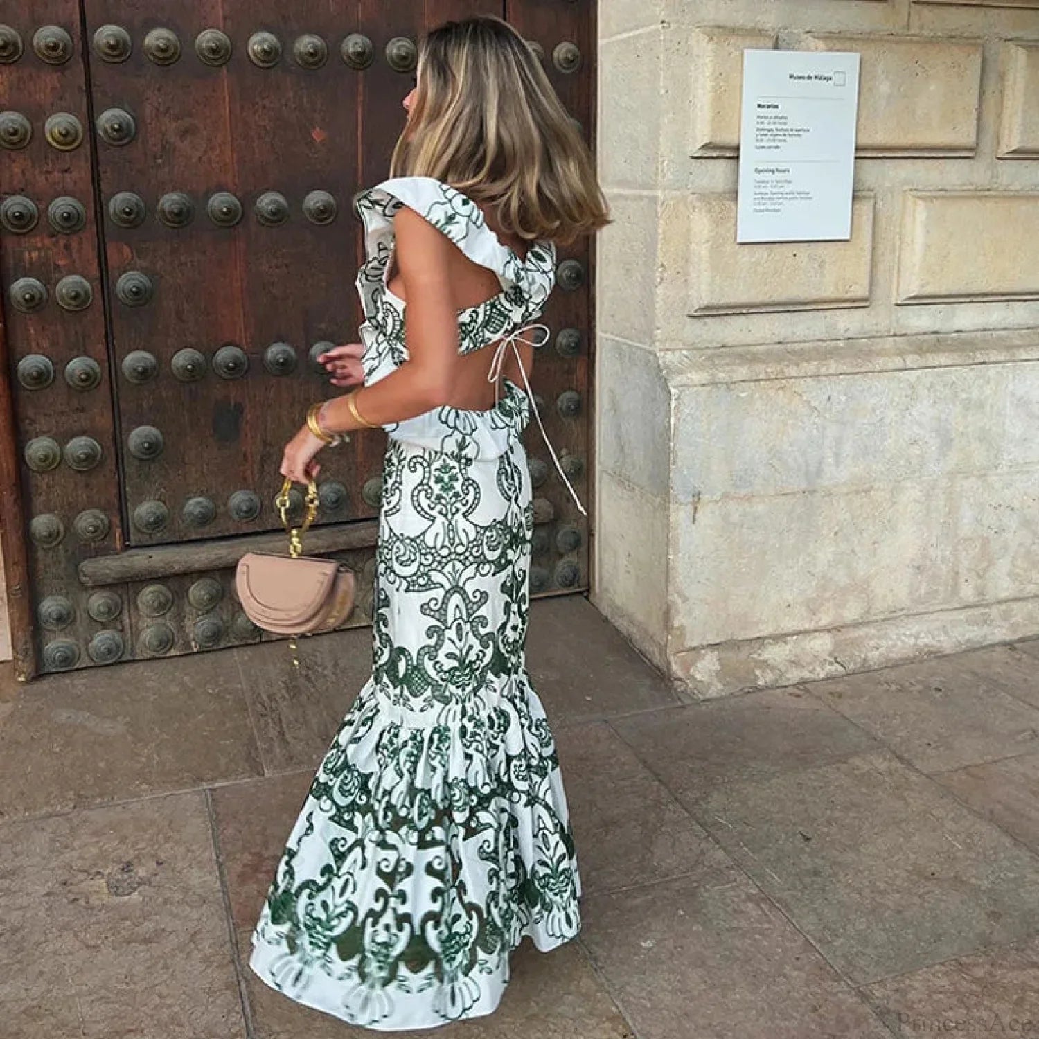 Vintage Cotton Floral Boho Dress image 2
